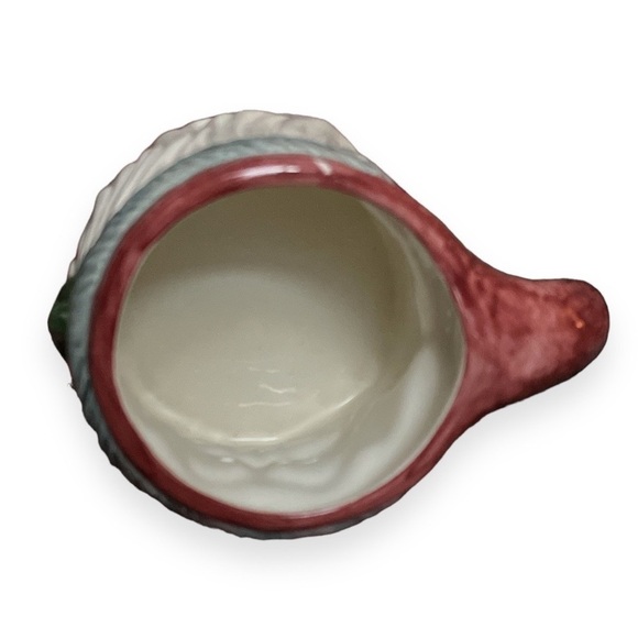 Vtg Fitz & Floyd Christmas Quilt Santa Toby Mug Collectable Santa Omnibus 1990 - Picture 5 of 8